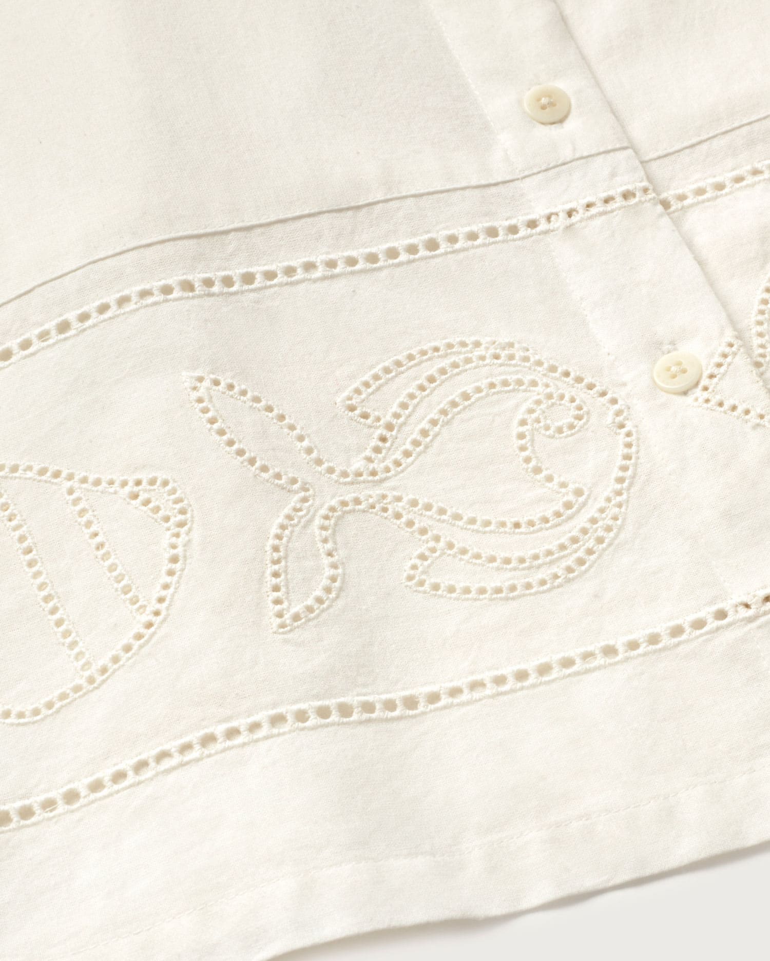 White Vainica Ane blouse