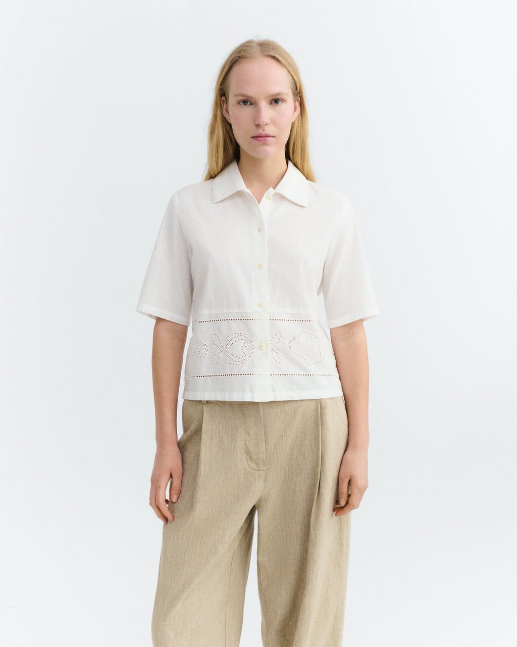 White Vainica Ane blouse