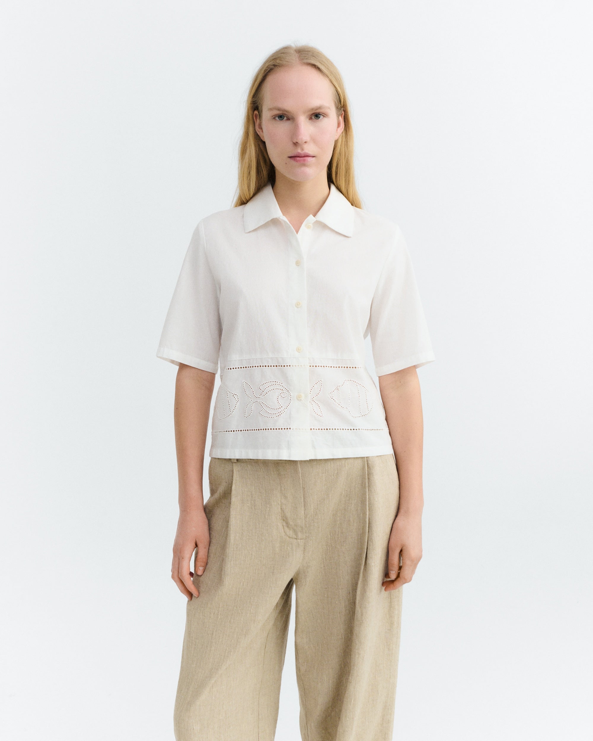 White Vainica Ane blouse