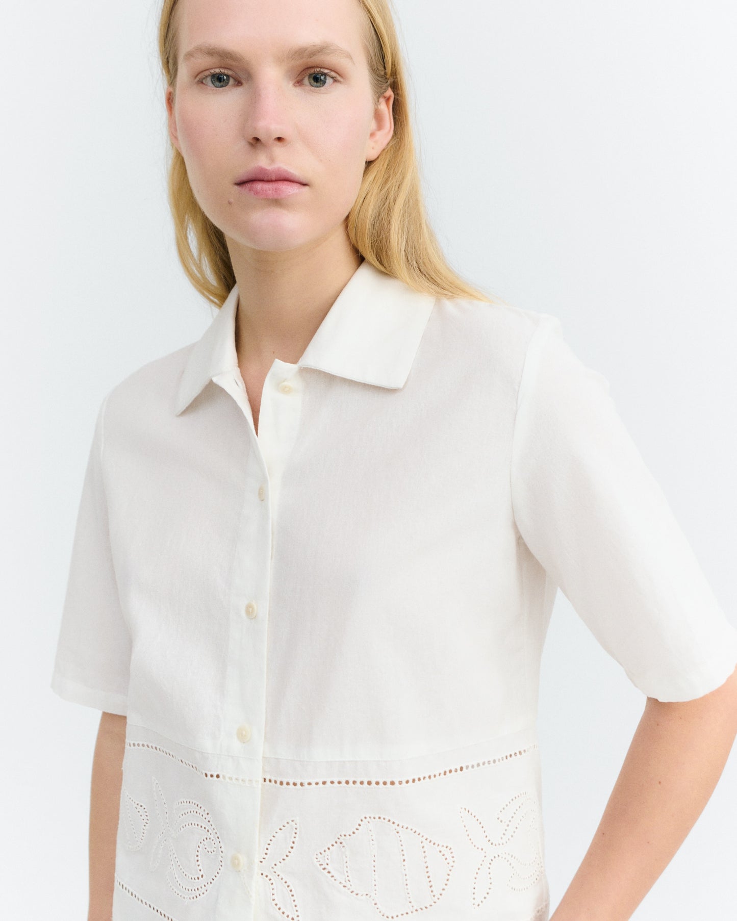 White Vainica Ane blouse