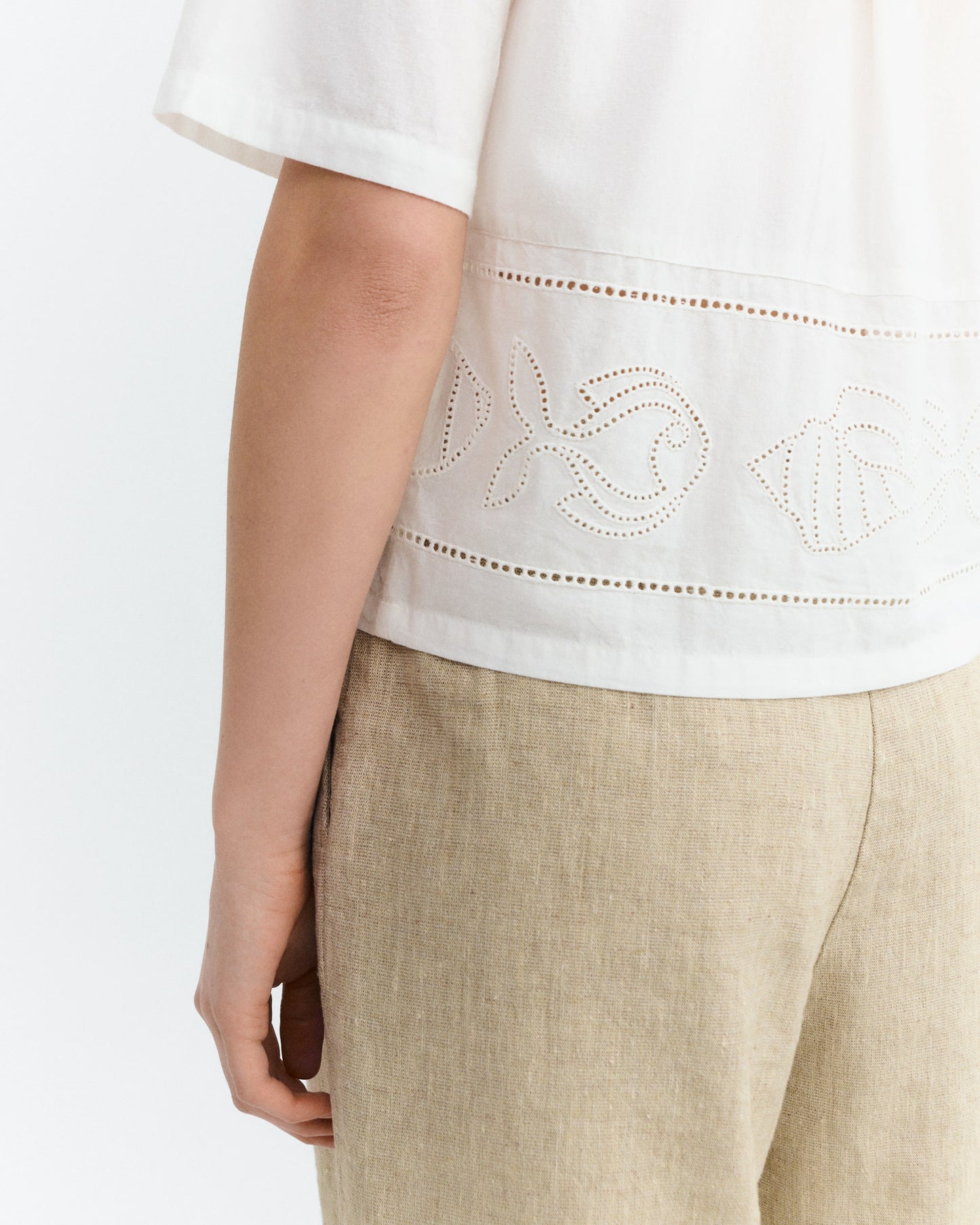 White Vainica Ane blouse