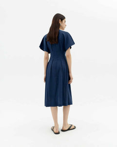 Navy hemp laura dress