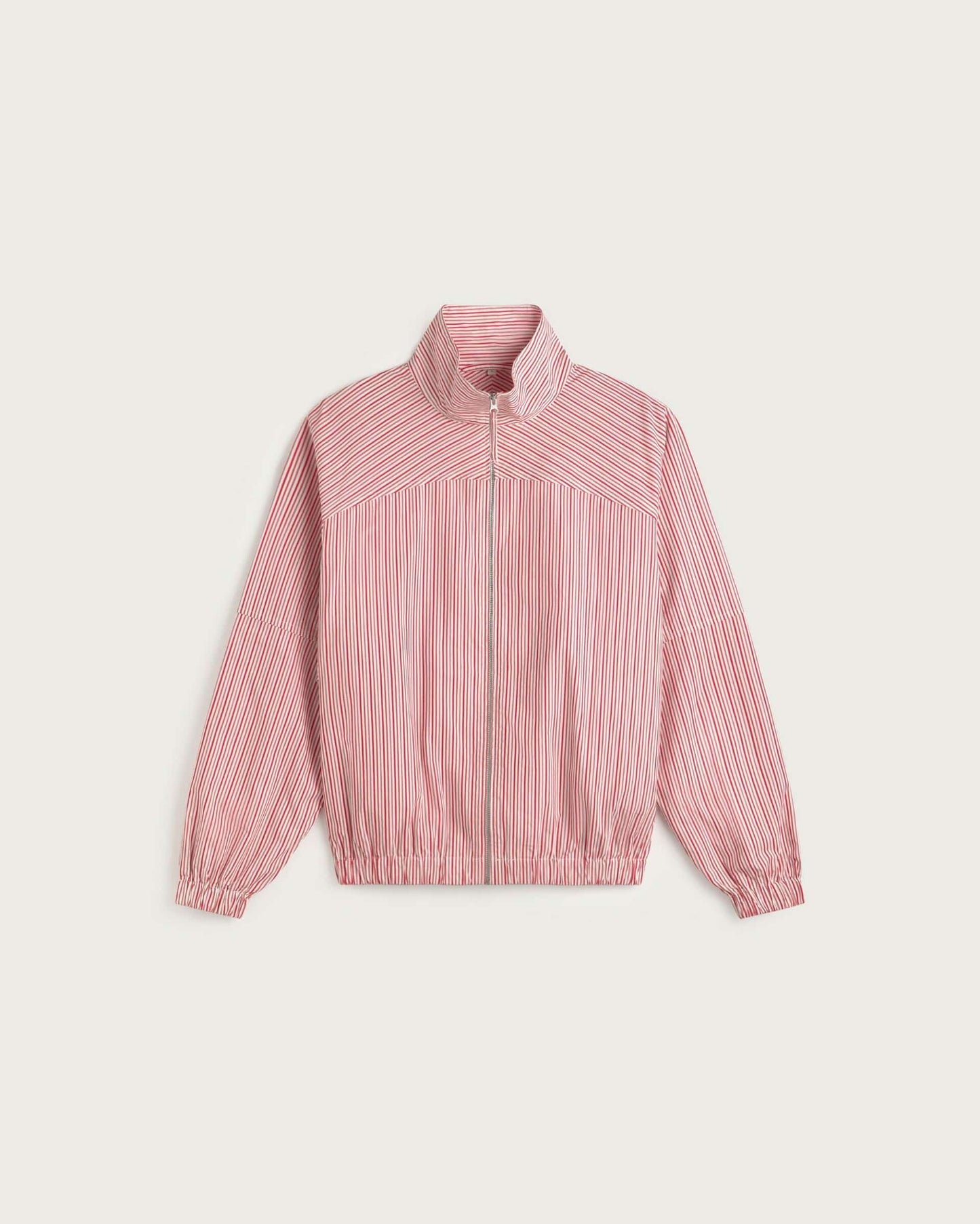 Red colliure stripes monica jacket