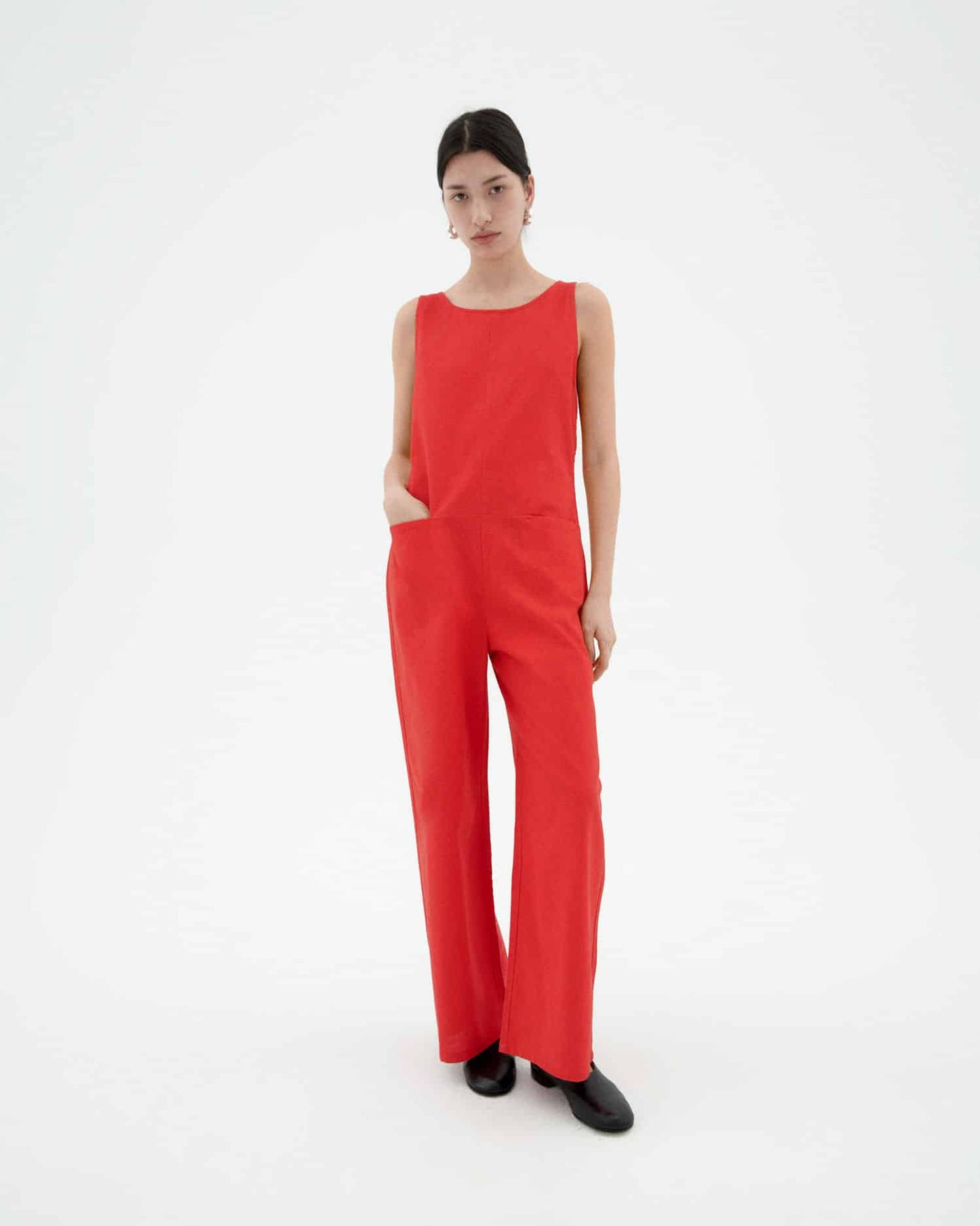 Fiery Red Adriana Jumpsuit
