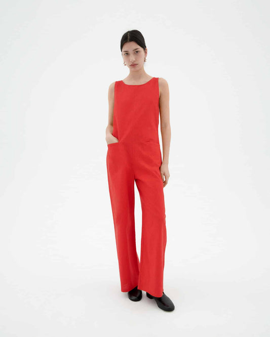 Fiery Red Adriana Jumpsuit