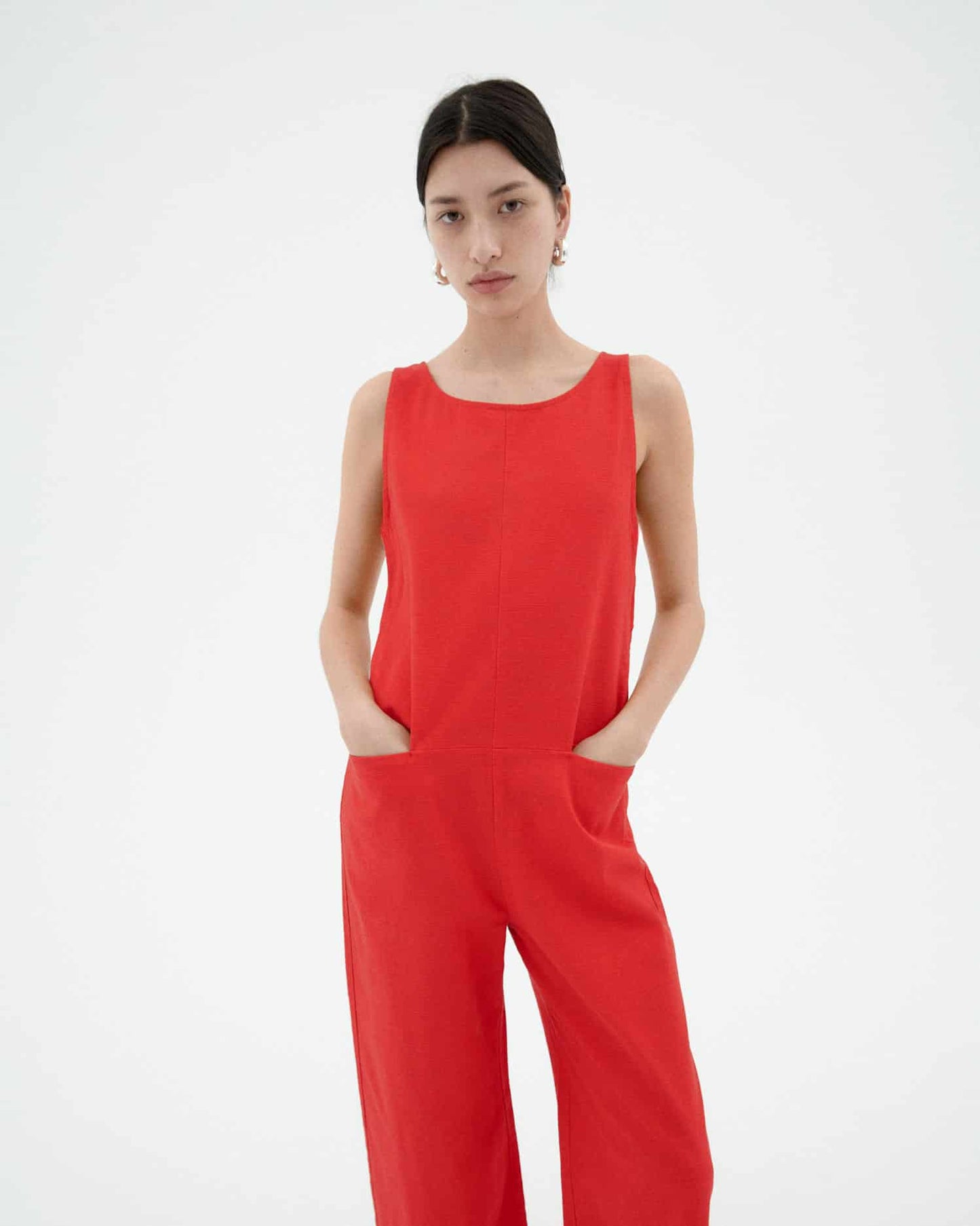Fiery Red Adriana Jumpsuit