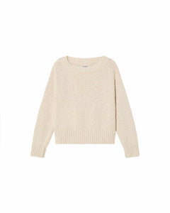 White Clara knit sweater