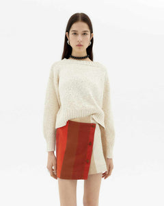 White Clara knit sweater