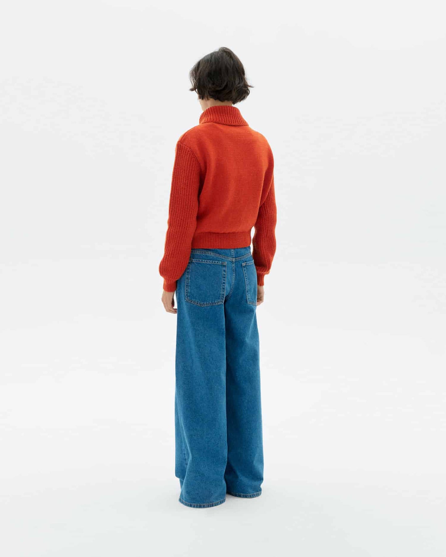 Orange tanit knitted sweater