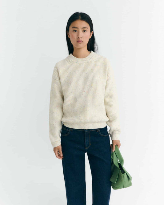 Ecru carmen knitted sweater