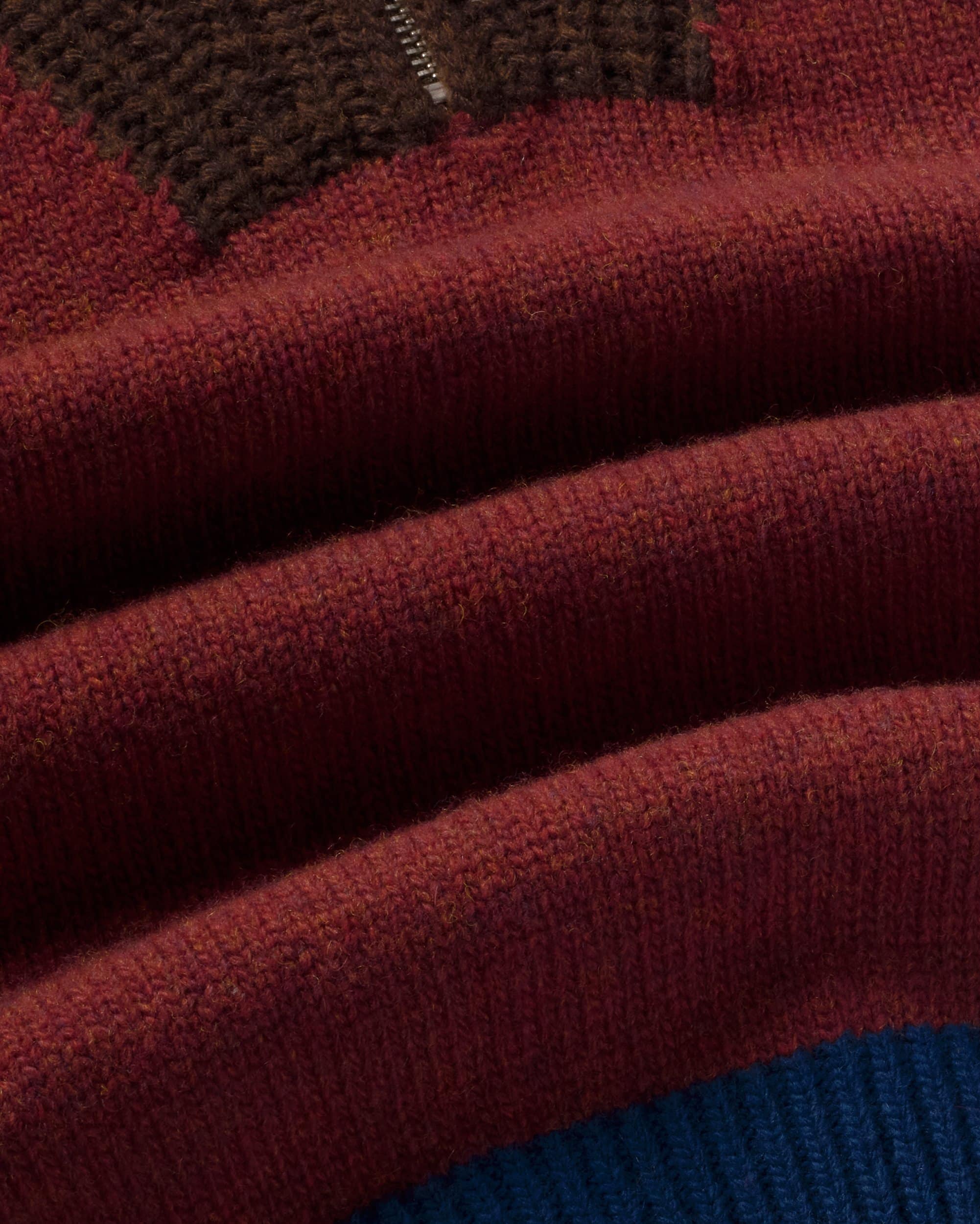 Brown block tanit knitted sweater