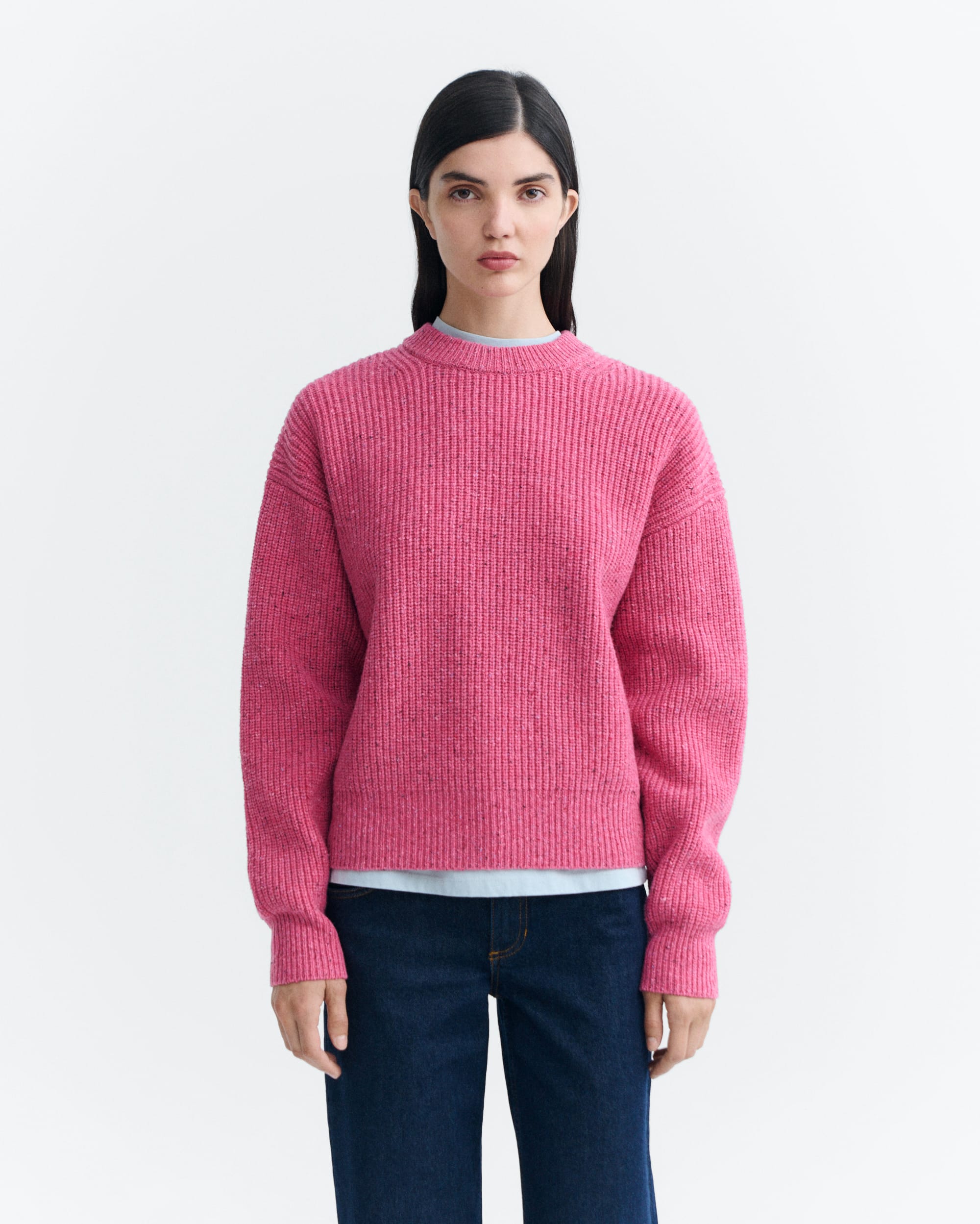 Pink Carmen knitted sweater