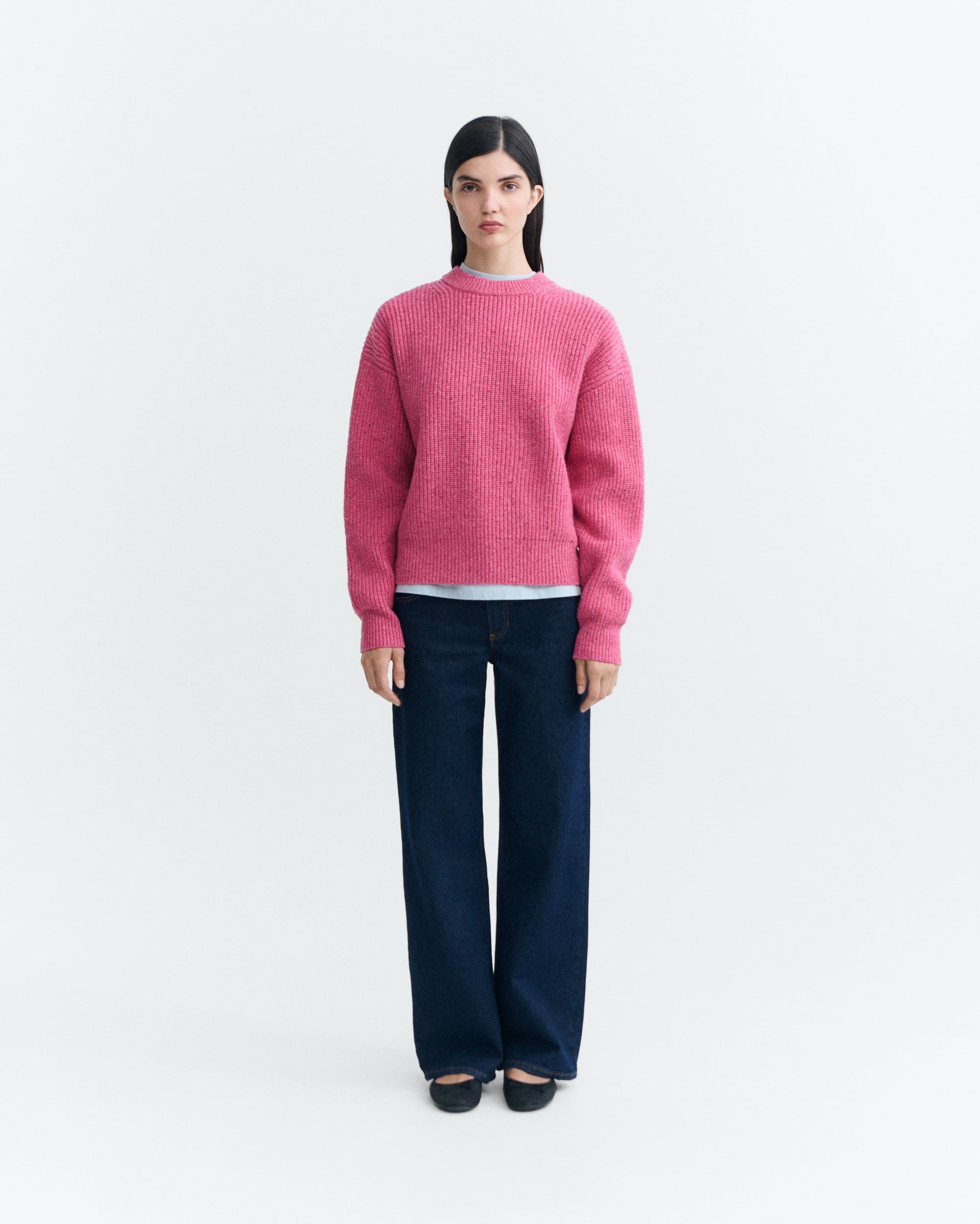 Pink Carmen knitted sweater