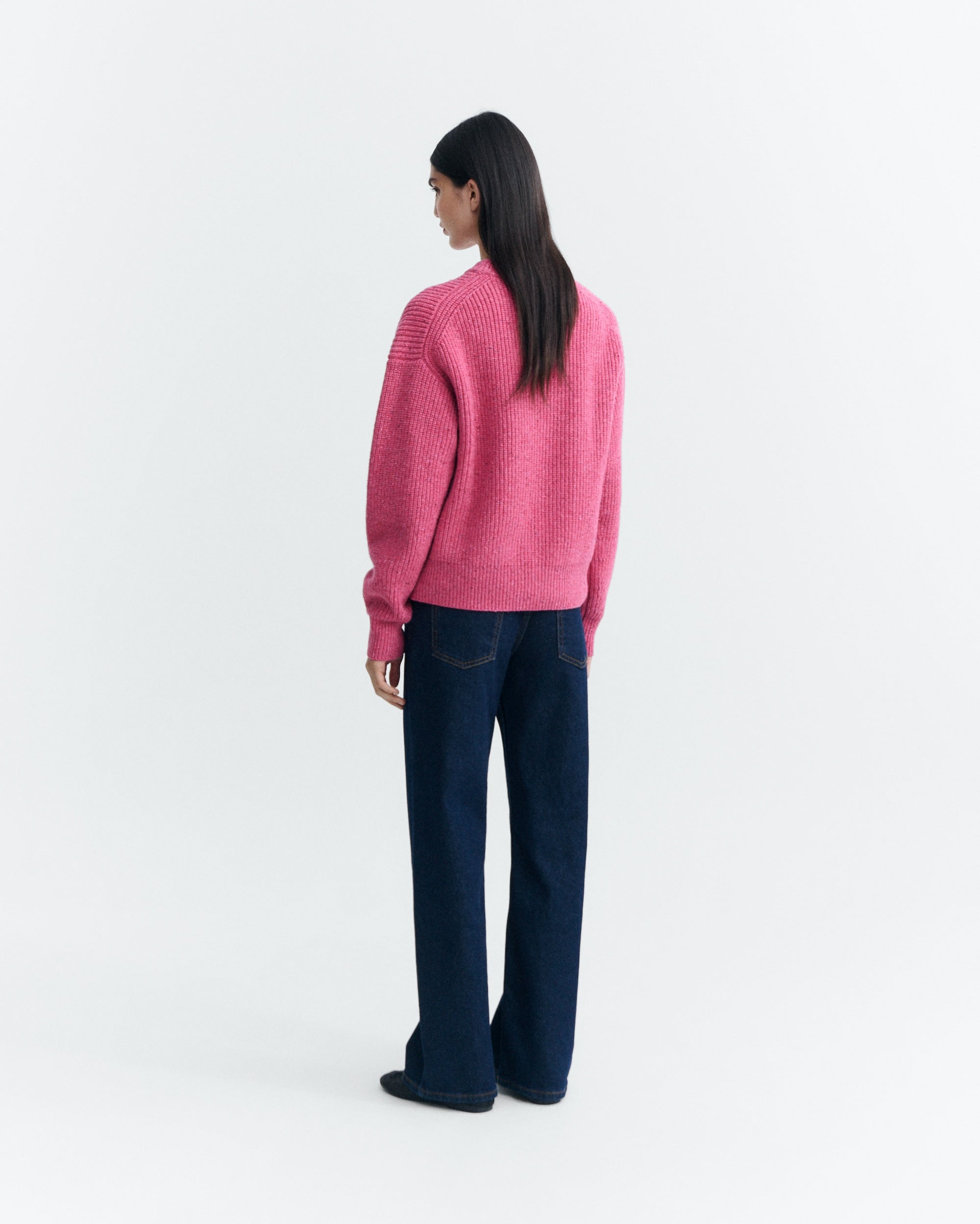 Pink Carmen knitted sweater