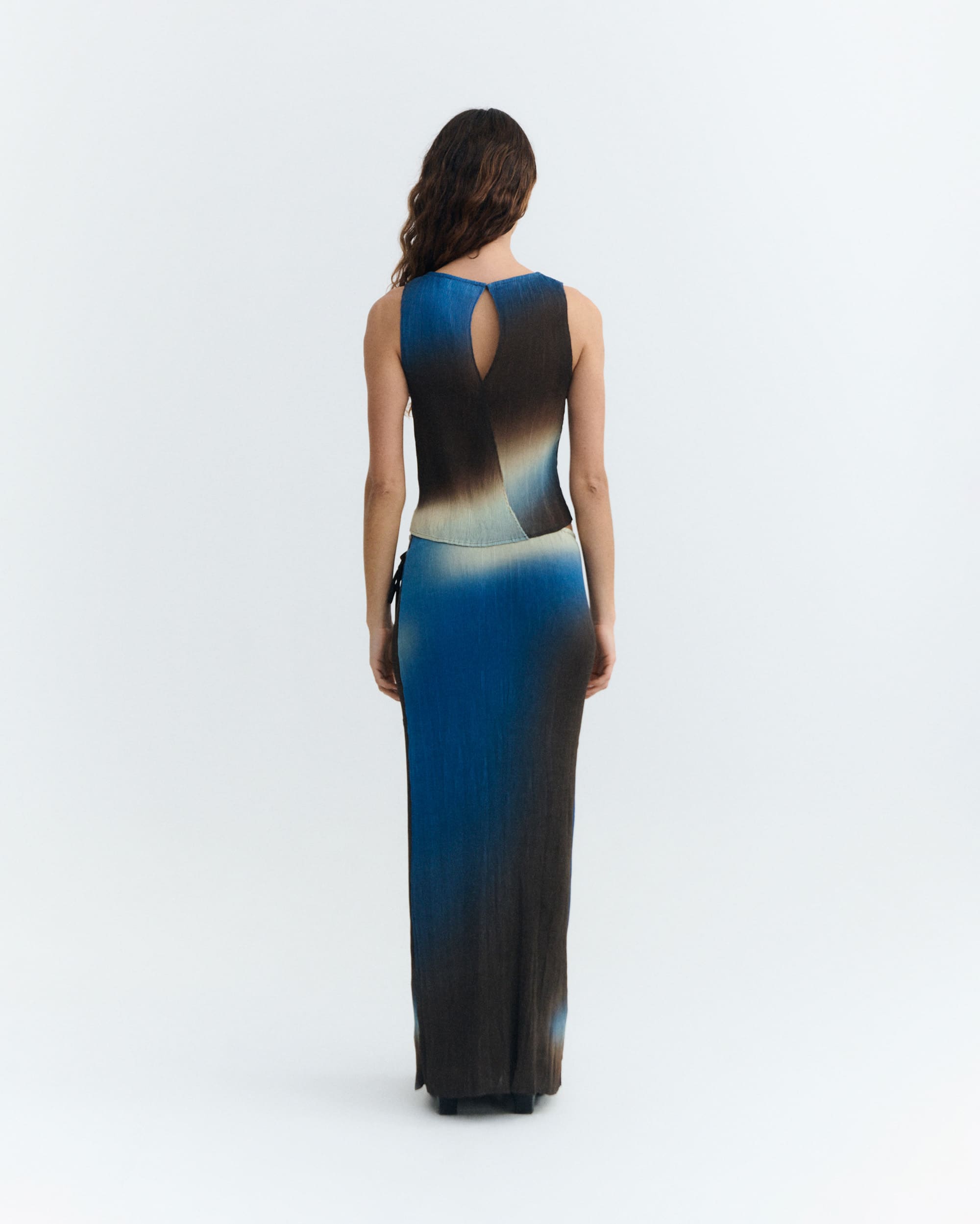 Glass Pleated Pauline Skirt