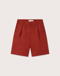 Orange red hemp lia shorts