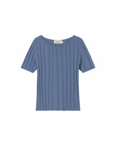 Light cobalt suki top