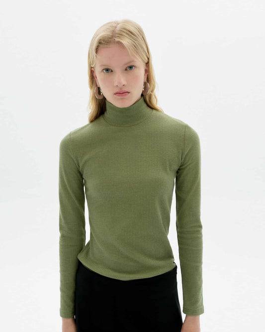 Light eucaliptus hemp aine top