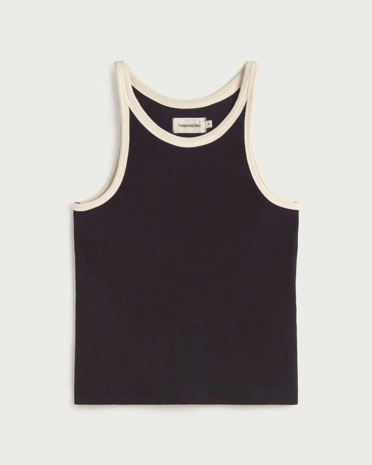 Navy Pannacota Contrast Harriet Top