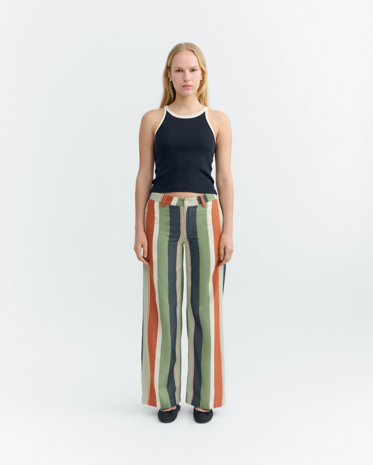 Navy Pannacota Contrast Harriet Top