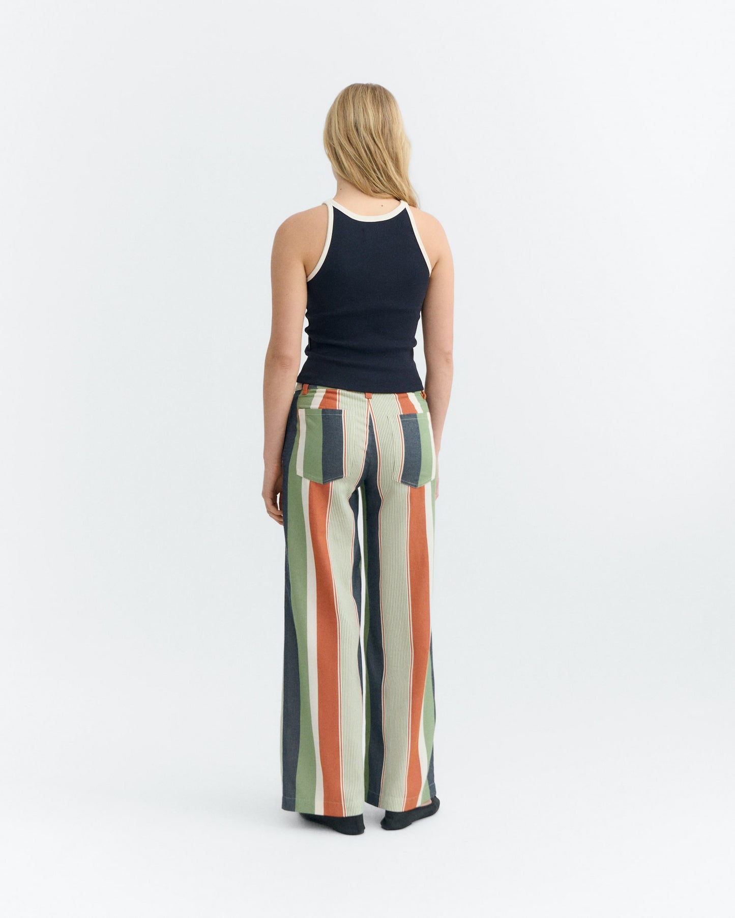 Navy Pannacota Contrast Harriet Top