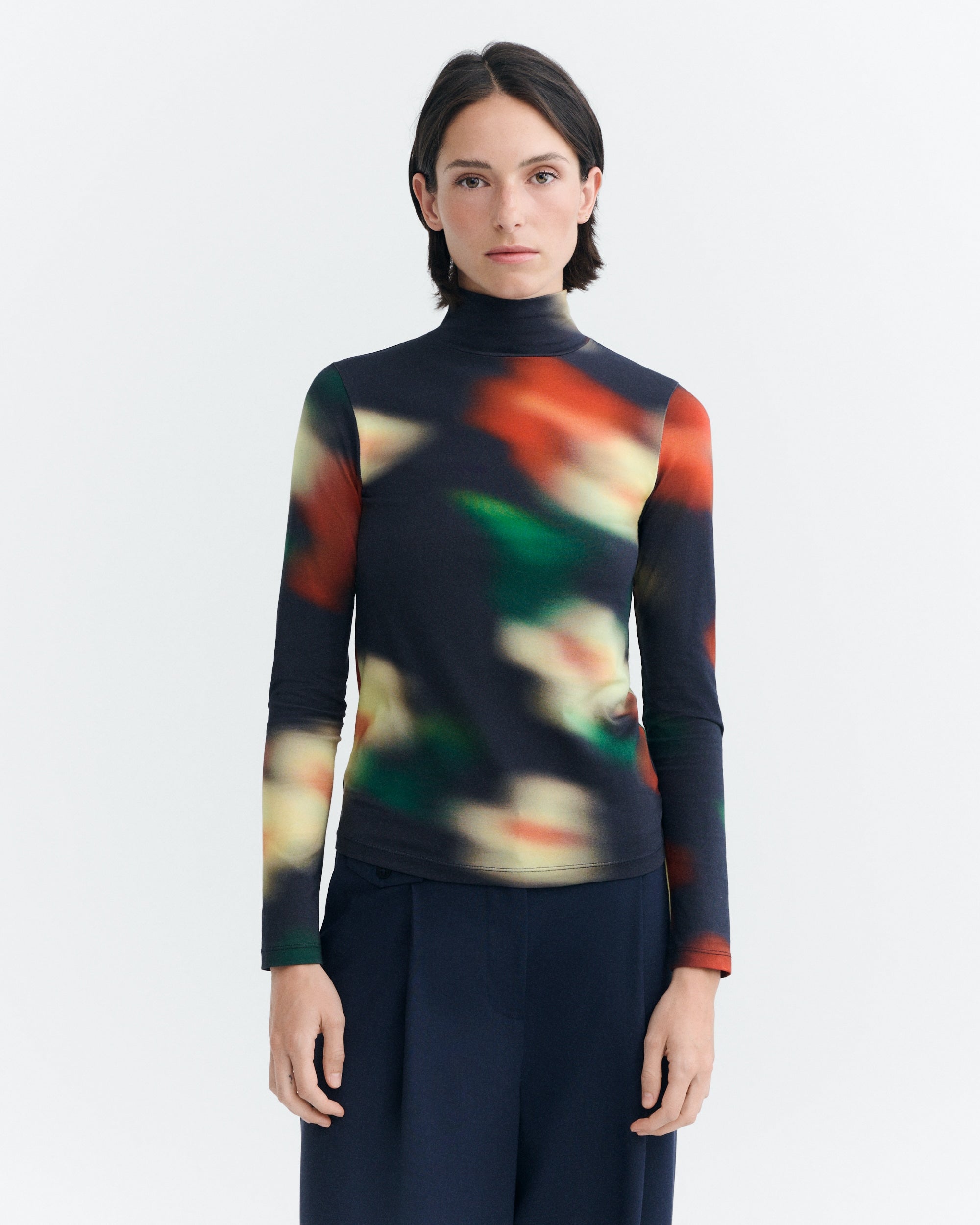 Bloom print Ellen top