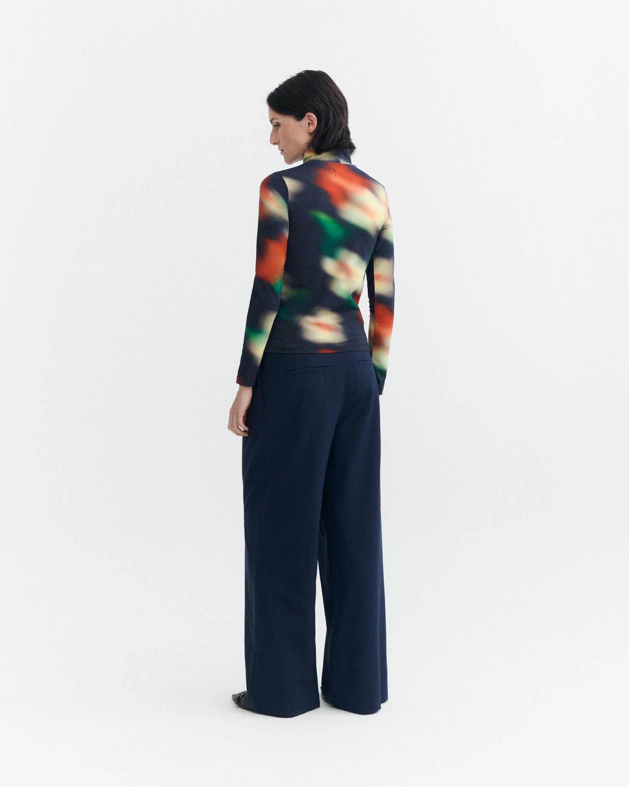 Bloom print Ellen top