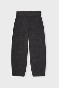 Yours knit pants charcoal melange